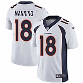 Nike Denver Broncos #18 Peyton Manning White NFL Vapor Untouchable Limited Jersey,baseball caps,new era cap wholesale,wholesale hats
